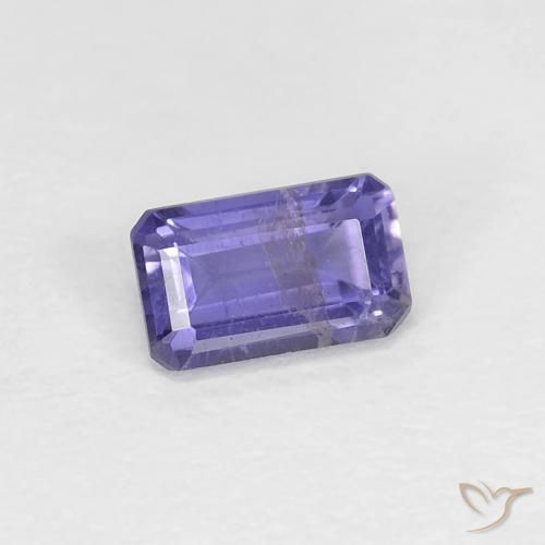 Iolita violeta natural 0,29ct, corte esmeralda, VS-SI