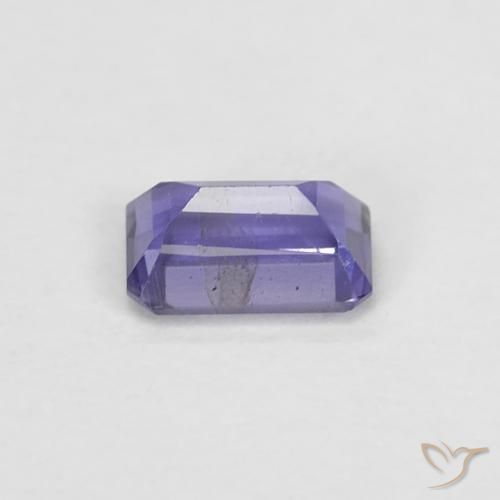 Iolita violeta natural 0,29ct, corte esmeralda, VS-SI