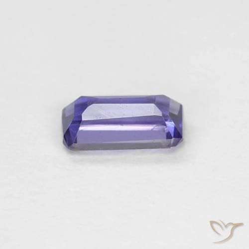 Iolita violeta natural 0,22ct, corte esmeralda, VVS-VS