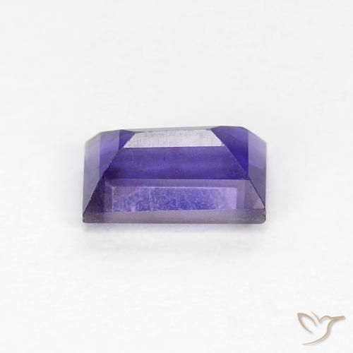 Iolita Roxo azulado escuro Natural 0.30ct, baguete, VS