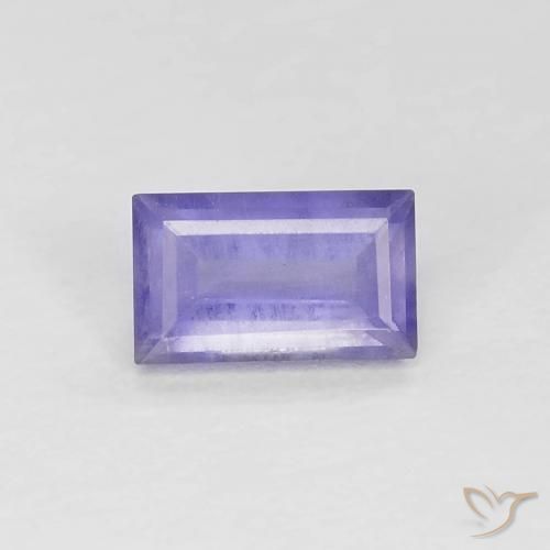0.28ct Natural Violeta azulado Iolita, baguete, VS