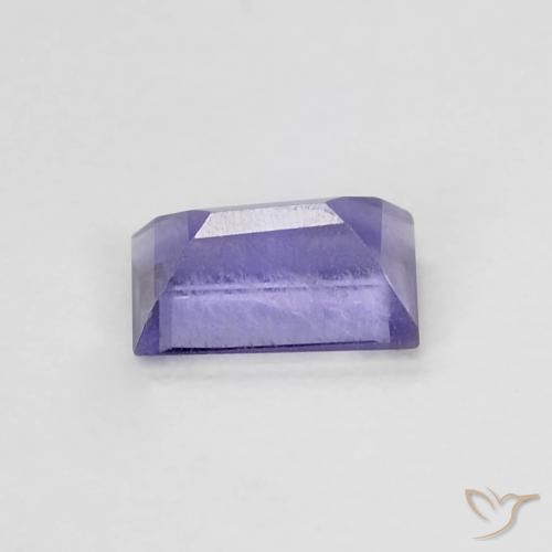 Iolita Violeta azulado Natural 0.28ct, baguete, VS