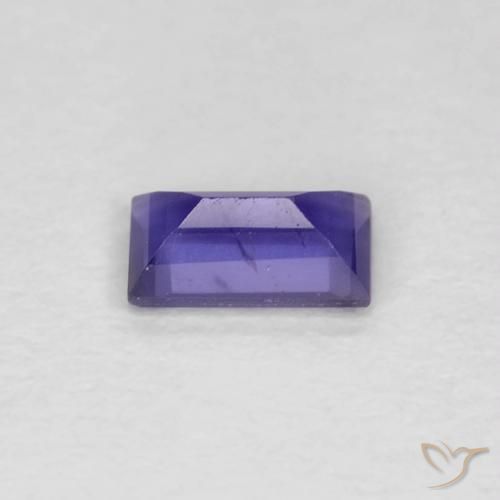 Iolita Violeta Brilhante Natural 0.23ct, baguete, VS