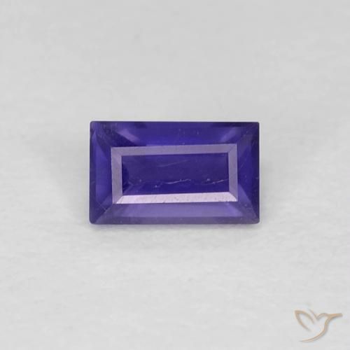 0.26ct Natural Violeta Intenso Iolita, baguete, VS