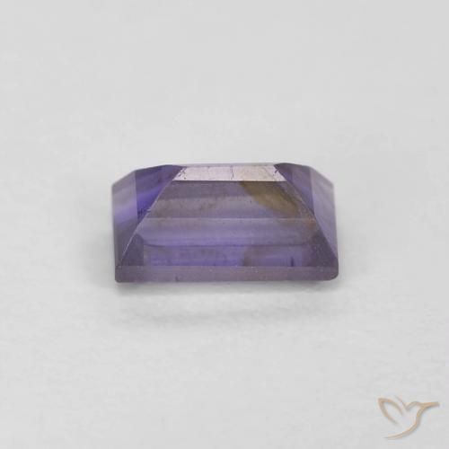 Iolita Violeta médio Natural 0.33ct, baguete, VS