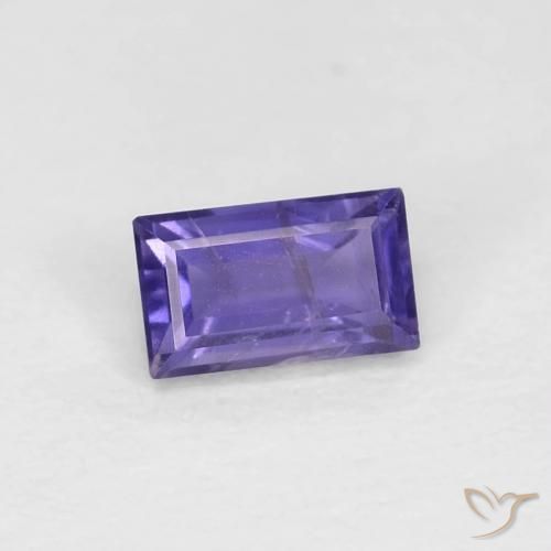 Iolita Violeta Intenso Natural 0.30ct, baguete, VS