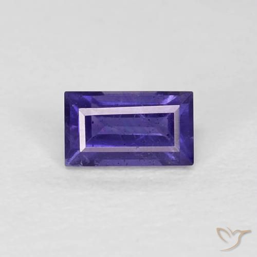 0,32 ct Baguette Cut Iolite, 5,1 x 2,9 mm De Madagascar, Photo A