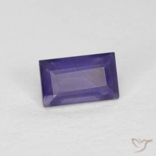 Iolita Violeta médio Natural 0.33ct, baguete, VS