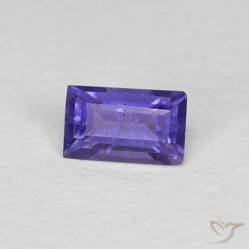 Iolita Violeta Intenso Natural 0.27ct, baguete, VS