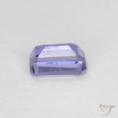 Iolita Roxo azulado escuro Natural 0.27ct, Corte Octógono / Esmeralda, VS