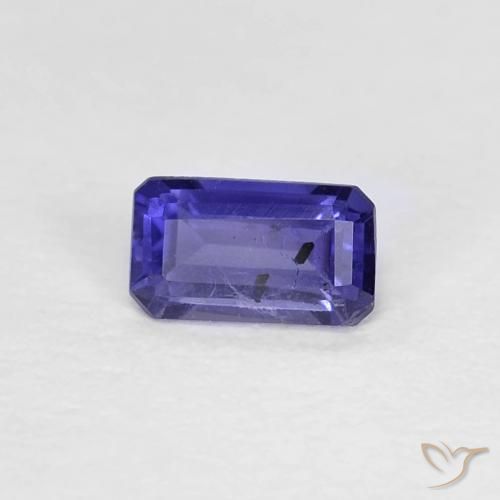 Iolita Azul profundo Natural 0.26ct, Corte Octógono / Esmeralda, VS