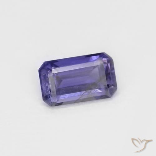 Iolita Roxo profundo Natural 0.26ct, Corte Octógono / Esmeralda, VS