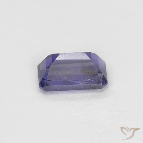 Iolita violeta natural 0,28ct, corte esmeralda, VS