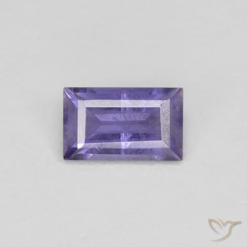 0.25ct Natural Violeta rosado claro Iolita, baguete, VS