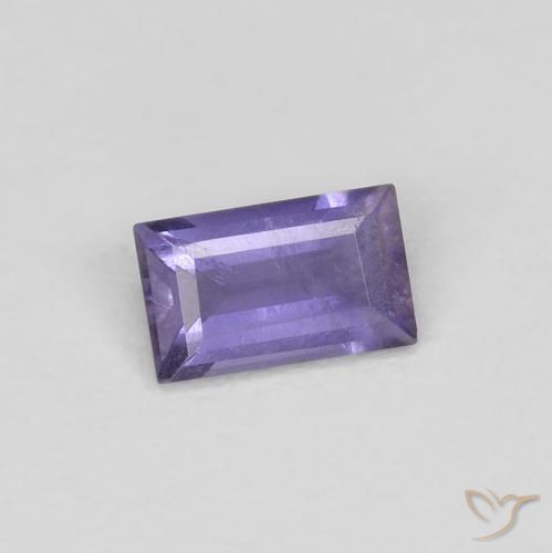 Iolita Violeta rosado claro Natural 0.25ct, baguete, VS