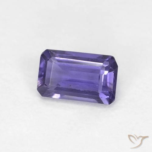 Iolita Roxo profundo Natural 0.26ct, Corte Octógono / Esmeralda, VVS-VS