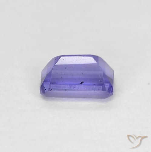 Iolita Roxo azulado escuro Natural 0.30ct, Corte Octógono / Esmeralda, VS