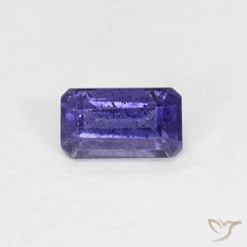 Iolita violeta natural 0,29ct, corte esmeralda, VS-SI