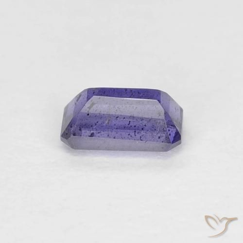 Iolita violeta natural 0,29ct, corte esmeralda, VS-SI