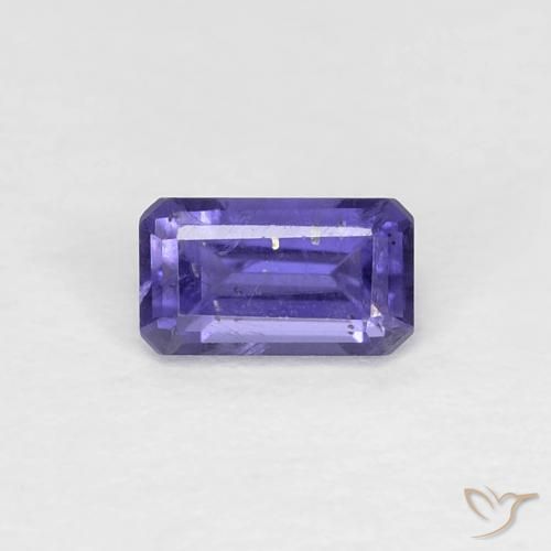 0.29ct Natural Roxo profundo Iolita, Corte Esmeralda, VS