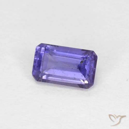 Iolita Roxo profundo Natural 0.28ct, Corte Octógono / Esmeralda, VS