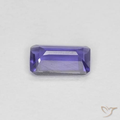 Iolita Roxo profundo Natural 0.20ct, Corte Octógono / Esmeralda, VVS-VS