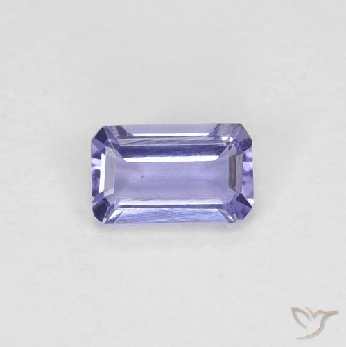 Iolita Medium Light-Violet Natural 0.21ct, Corte Octógono / Esmeralda, VVS-VS