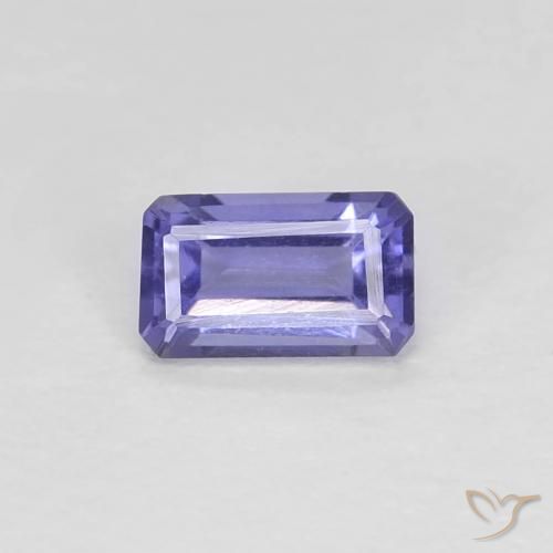 0.29ct Natural Roxo profundo Iolita, Corte Esmeralda, VVS-VS
