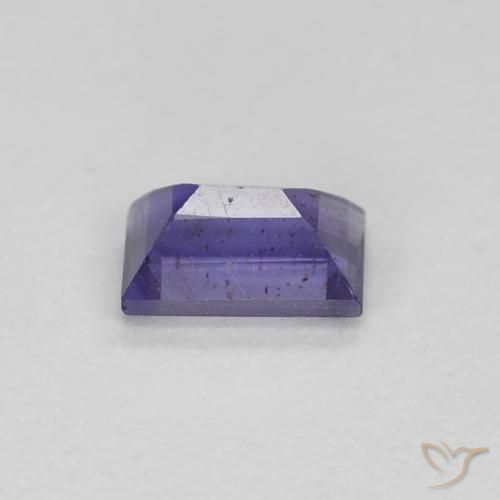 Iolita Roxo azulado escuro Natural 0.28ct, baguete, VS-SI