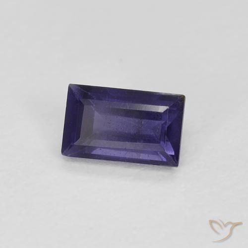 Iolita Violeta Profundo Natural 0.26ct, baguete, VS