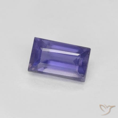 Iolita Roxo profundo Natural 0.32ct, baguete, VS