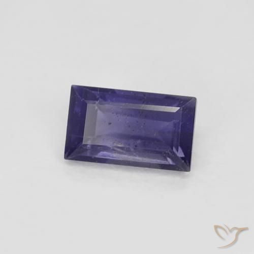 Iolita Berinjela Violeta Natural 0.30ct, baguete, VS
