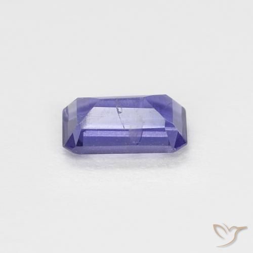 Iolita Roxo profundo Natural 0.24ct, Corte Octógono / Esmeralda, SI