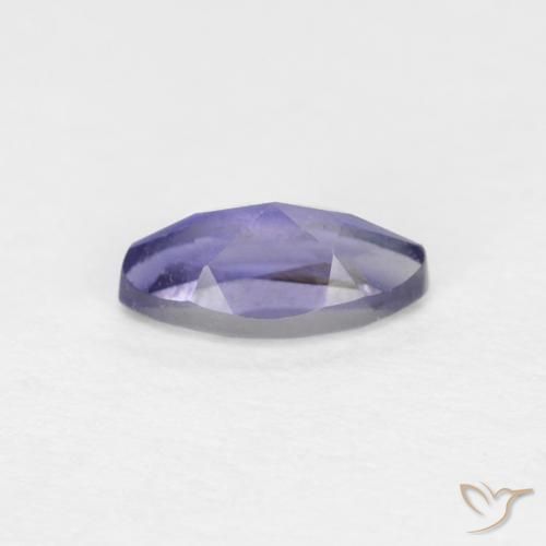 Iolita Roxo azulado escuro Natural 0.24ct, Marquesa, VVS-VS