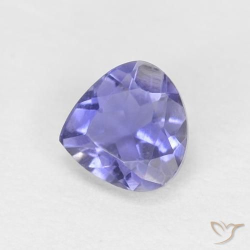 0.24ct Natural Roxo profundo Iolita, Formato de pêra, VVS-VS