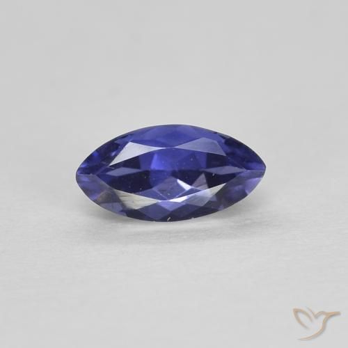 0.28ct Natural Roxo profundo Iolita, Marquesa, VVS