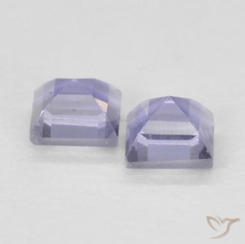 Pedras preciosas de Iolita Roxo azulado escuro natural de 0.19 ct, Quadrado, VS
