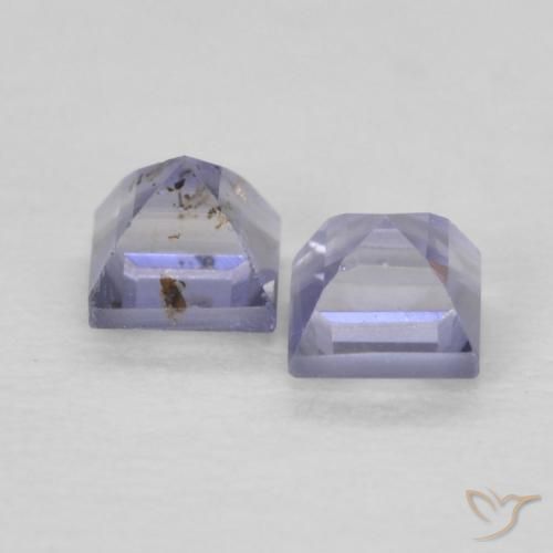Pedras preciosas de Iolita Azul prateado natural de 0.20 ct, Quadrado, VS