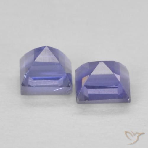 Pedras preciosas de Iolita Roxo profundo natural de 0.22 ct, Quadrado, VS