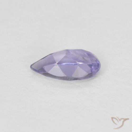 Iolita Violeta rosado Natural 0.15ct, Formato de pêra, VVS