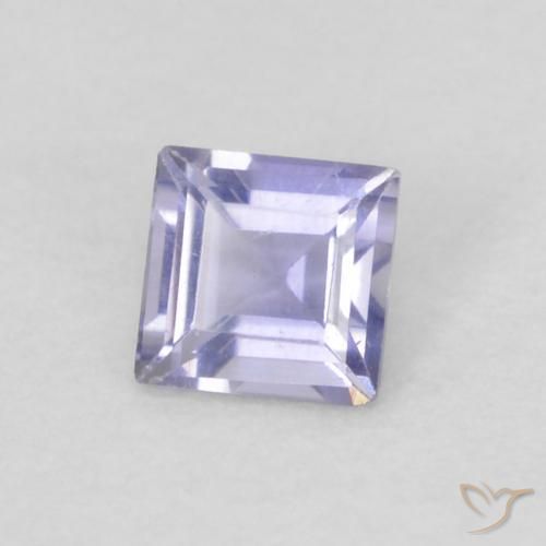 Iolita Medium Light-Violet Natural 0.12ct, Quadrado, VVS
