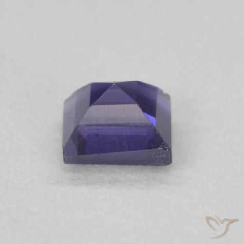 Iolita Roxo profundo Natural 0.14ct, Quadrado, VVS