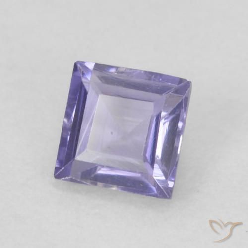 Iolita Medium Light-Violet Natural 0.17ct, Quadrado, VVS