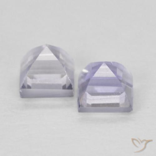 Pedras preciosas de Iolita Azul púrpura claro natural de 0.22 ct, Quadrado, VS