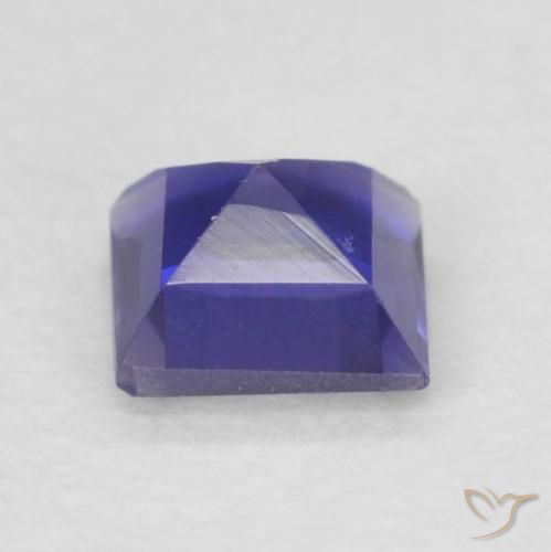 Iolita Roxo azulado escuro Natural 0.21ct, Quadrado, VVS