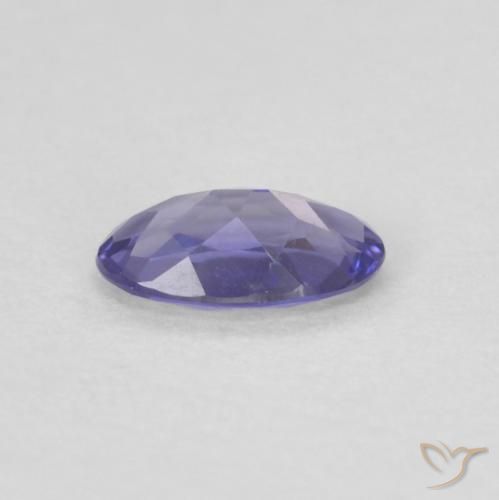 Iolita Roxo azulado escuro Natural 0.14ct, oval, VVS