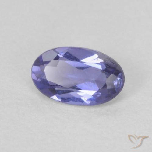 Iolita Roxo azulado escuro Natural 0.16ct, oval, VVS