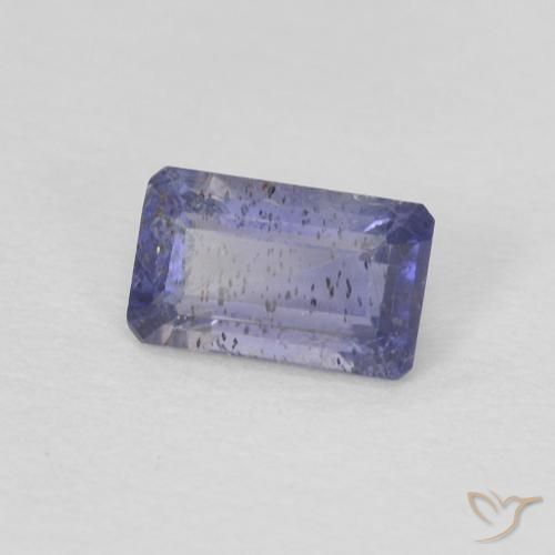 Iolita violeta natural 0,25ct, corte esmeralda, VS-SI