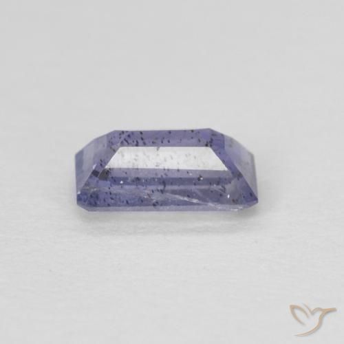 Iolita violeta natural 0,25ct, corte esmeralda, VS-SI