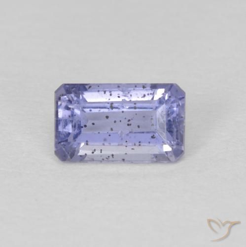 0.32ct Natural Violeta azulado Iolita, Corte Esmeralda, VS-SI